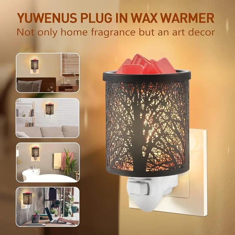 1 PCS U.S. Plug-In Wax Melter - Plug-In Wall Mounted Glass Wax Melter for Home, Office Decor and Plug-In Scented Candle Warmers
