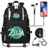 69 Game Print Teen Student Backpack Large Capacity Casual Travel Daypack for Boys and Girls