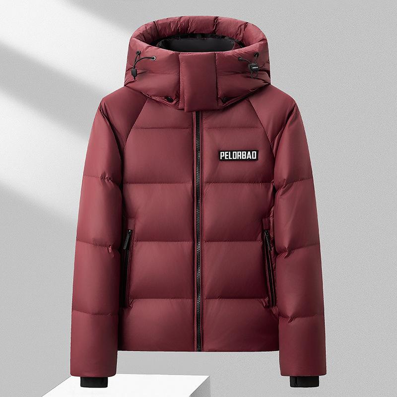 Пуховик мужской утолщенный зимняя новая повседневная куртка с капюшоном M чёрный — фото 5