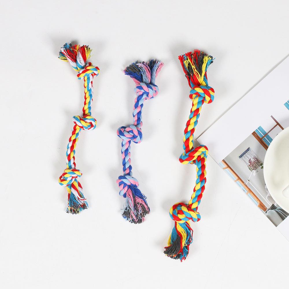 

Игрушка для собак из хлопковой веревки для прорезывания зубов - Плетеный дизайн из трех прядей 35cm, 75g