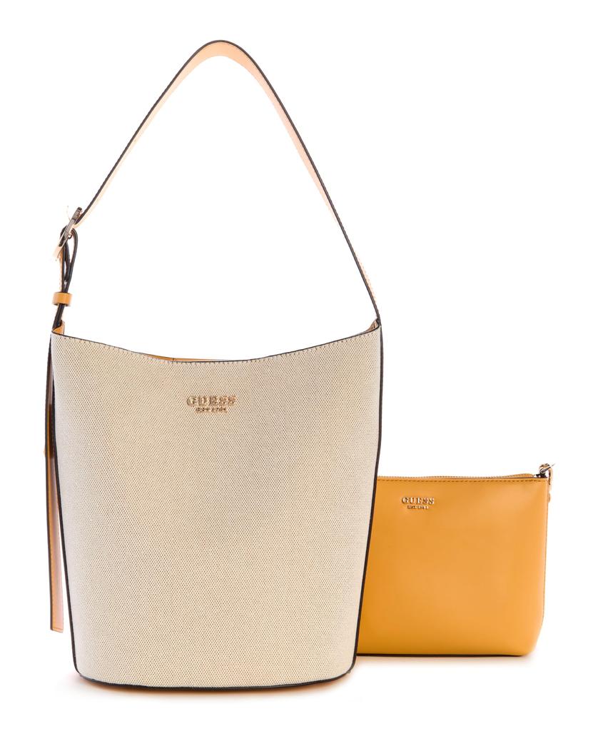 Guess Nicolette Large Bucket Shredder Shoulder NAD Bag, Women's,