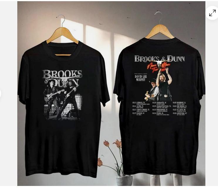 Brooks And Dunn 2025 Tour Shirt Brooks amp Dunn Neon Moon Tour Gift For Fans Unisex T-Shirt XL
