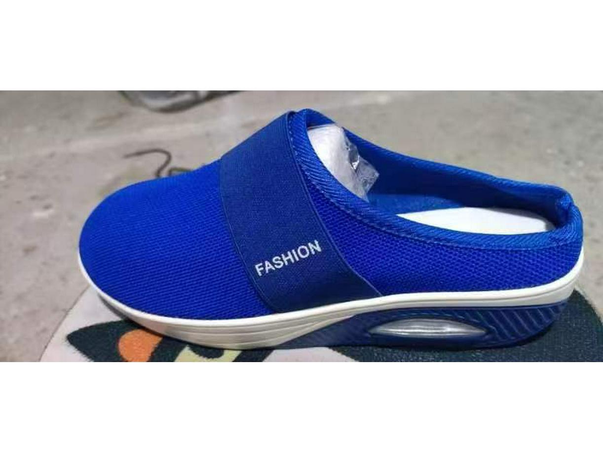 

Летние женские сетчатые шлепанцы на танкетке больших размеров - европейский/американский стиль 35