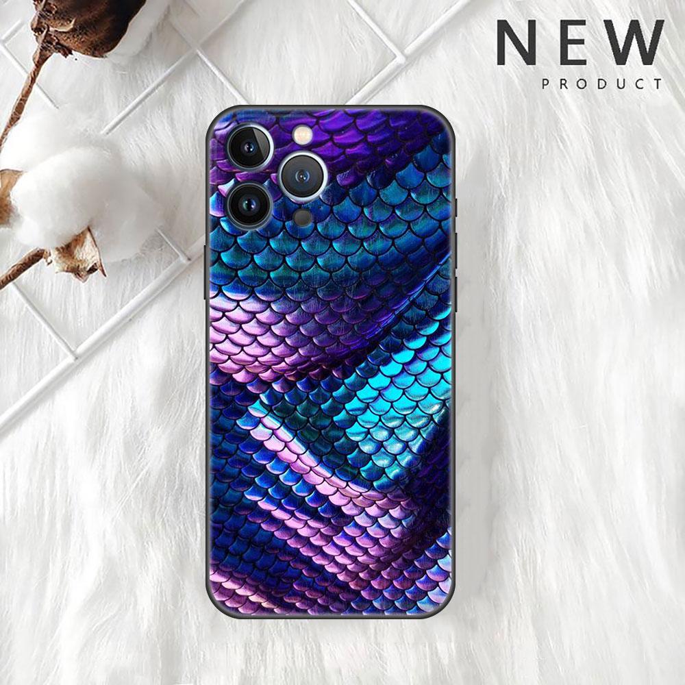 Etui Case Dla Apple iPhone 14 11 13 7 12 Pro 7 XR XS Max 8 Plus 6 14Pro 13Mini Czarne Miękkie Etui na Telefon Wzór Skóry Węża Zwierzęcy