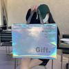 Silver Bag Clothing Store's Large Capacity Handheld Non-Woven Laser Tote Bag - Souvenir Gift Bag