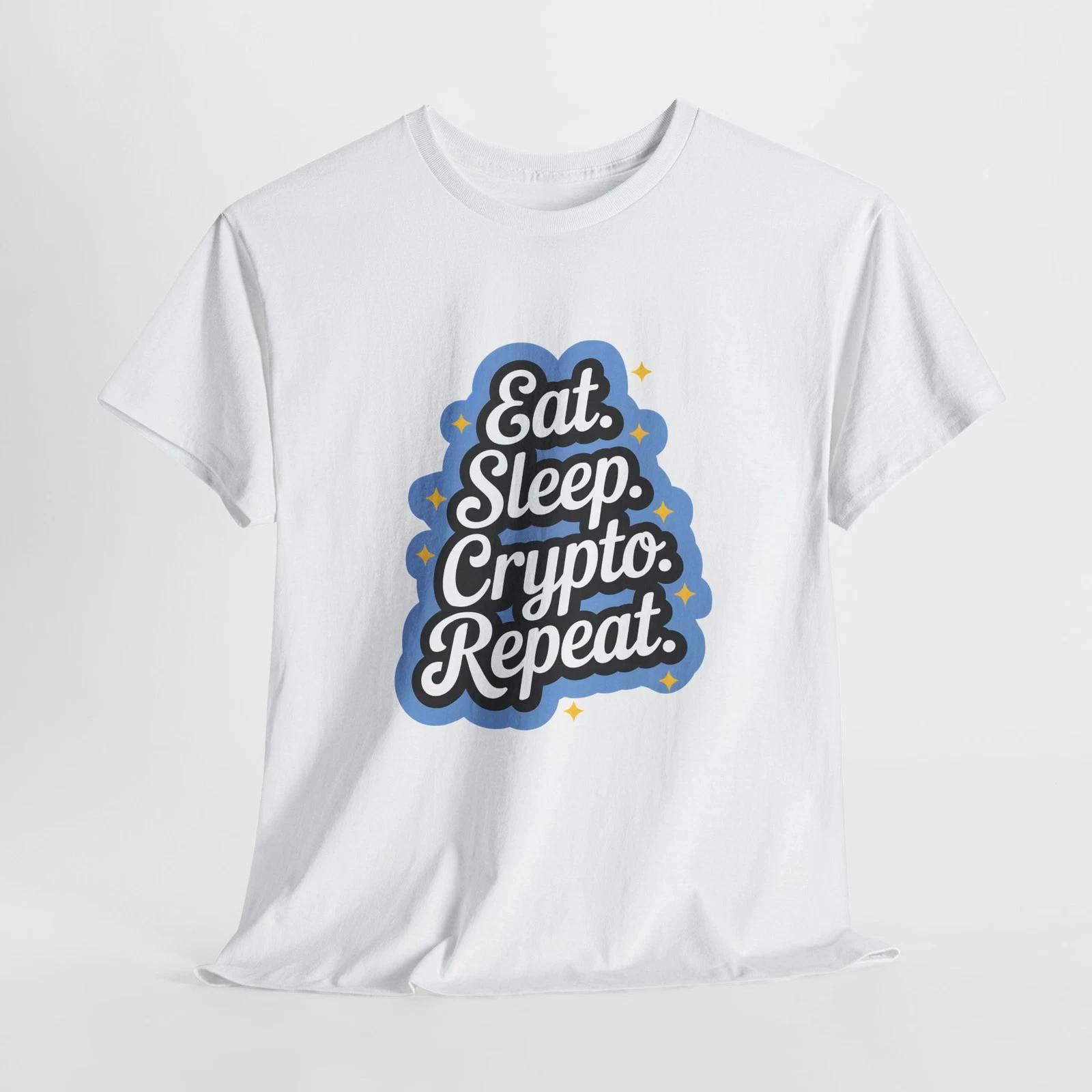 Crypto Shirt, Eat Sleep Crypto Repeat Shirt, Cryptocurrency Gift Crypto Gift S