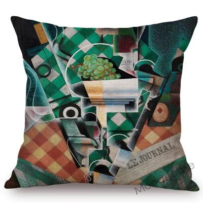 Spanish Abstract Cubism Artist Juan Gris Innovative Modern Art Home Decoration Sofa Pillow Case Cotton Linen Nordic Cushion Case