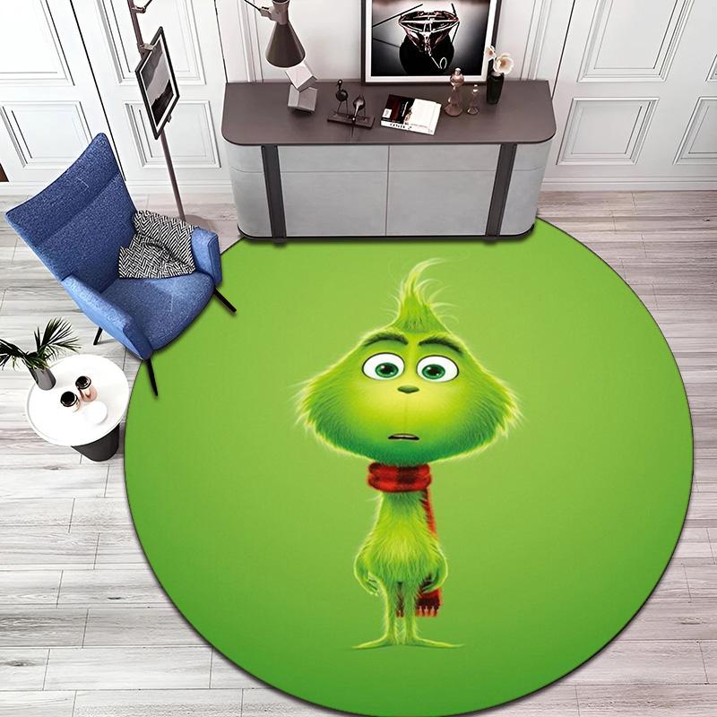 American Christmas Comedy How the Grinch Stole Christmas carpet Household goods decoration anti slip home table and chair mat aisle door mat carpet 5