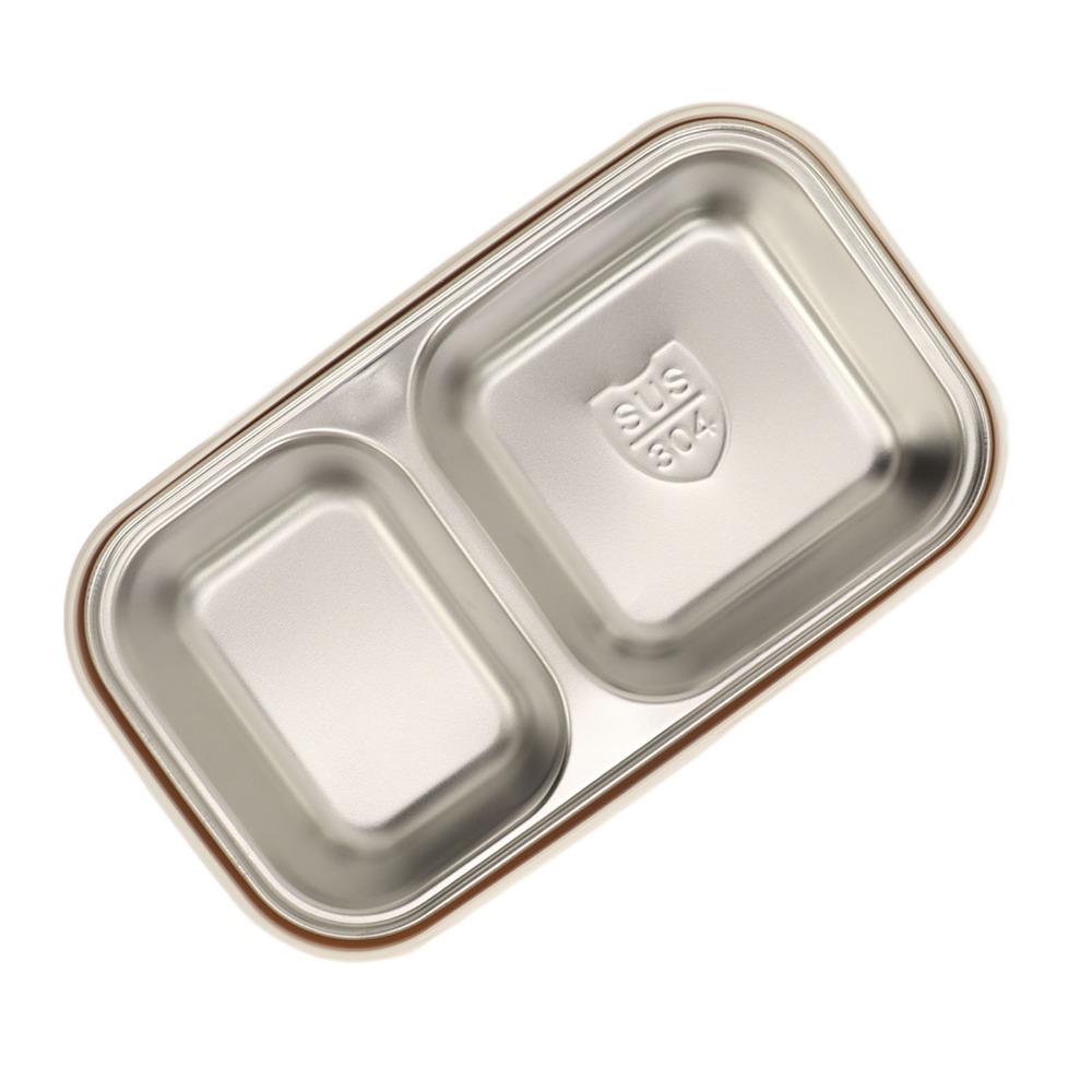 3 Compartments Compartment Lunch Box Double Layer Thermal Lunch Box Food Container  For Travel