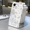 ins label blue purple small floral iPhone17Promax mobile phone case for Apple 16Pro space case 15 soft