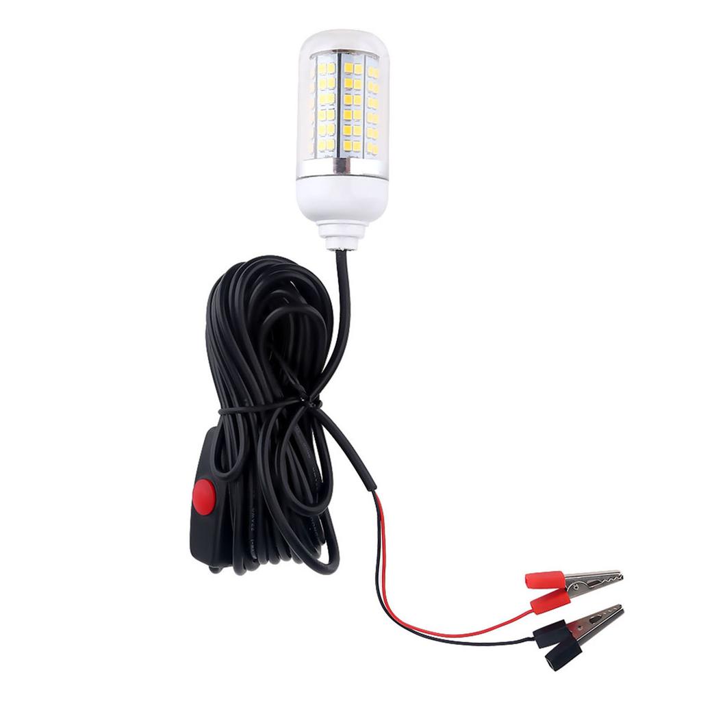 12V Utomhus LED Nedsänkbar Undervattens Nattfiskelampa (Gul)