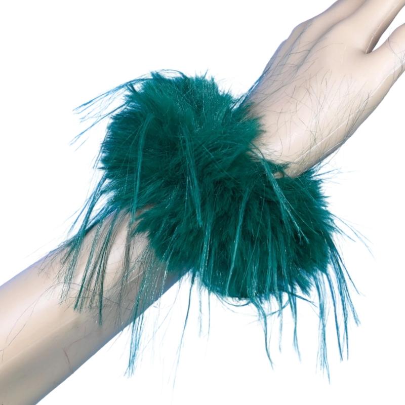 Feather Hair Ties With Flexible Cores Oversized Feather Hair Accessory Feather Cuffs Ideal For Busy Professionals