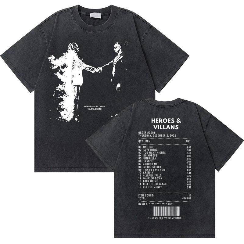 Rapper Future If She Catch Me Cheating I Will Never Tell Her Sorry Washed Vintage Tshirt Men Hip Hop Fashion Oversized T Shirts