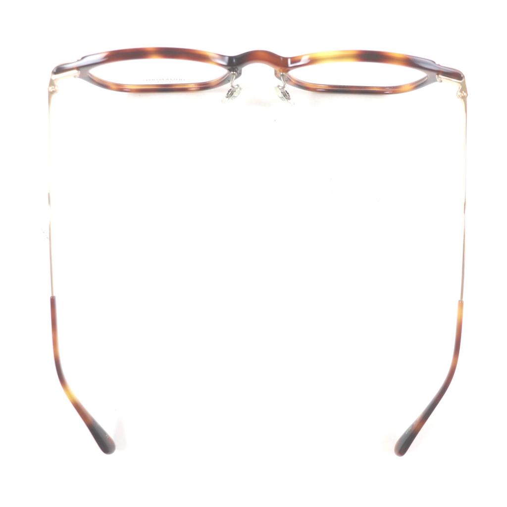 Pristine OLIVER PEOPLES Glasses Hadley DM Pattern Wellington Shape Clear brown mens Used