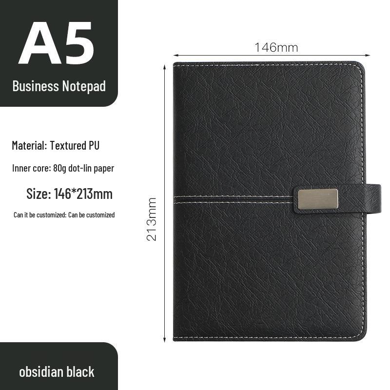 Personalized A5 Notebook Gift Set: Premium Business Diary with Logo Printing for New Year Corporate Gifting.