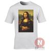 Mona Lisa Burger T-shirt Aesthetic Vaporwave Classic Fast Food Art Tee