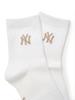 Emelbi Daily Small Logo Mid-Calf Socks Ny (White)