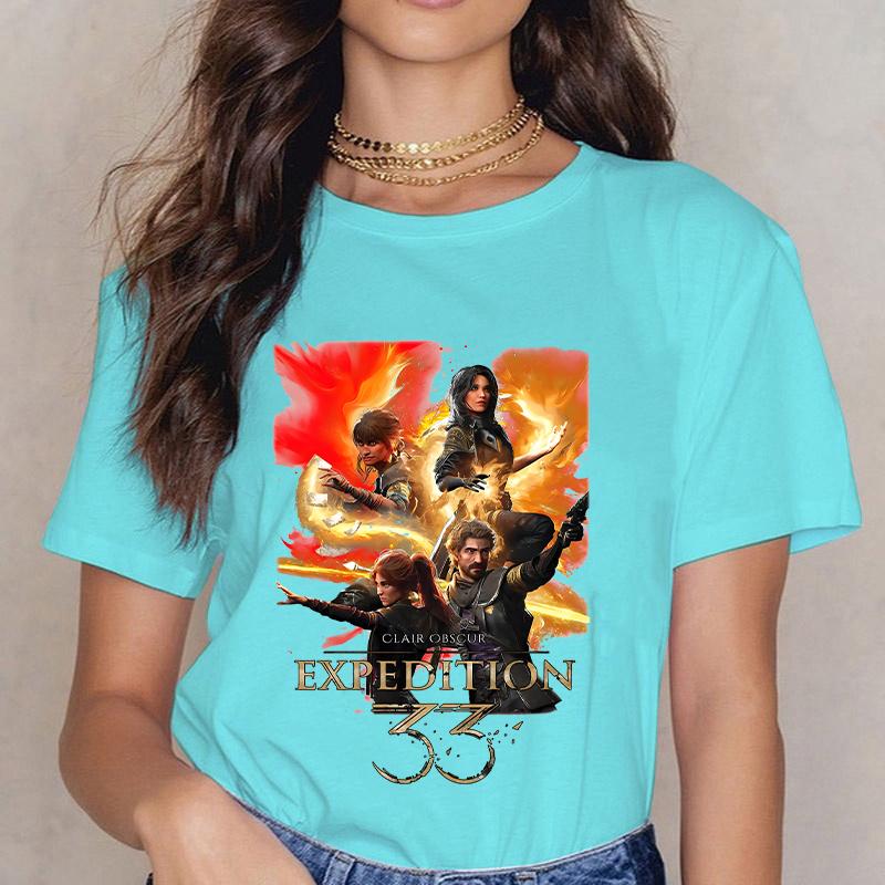 Clair Obscur Expedition 33 Shirt Funny Game Expedition 33 Tshirt Fashion Casual Short Sleeve Unisex Unisex Streetwear Tops