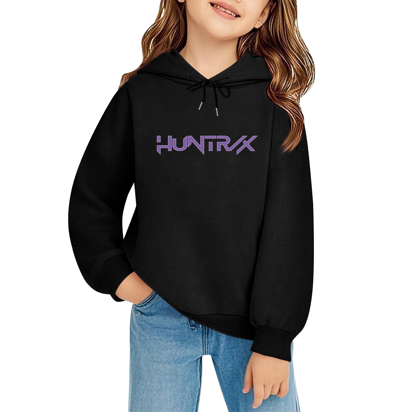 

Kids Long Sleeve Loose Pullover Letter Print Drawstring Hooded Sweatshirt 100 чорний