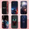 N7 M-Mass Effect Game Phone Case For Samsung S24,S21,S22,S23,S30,Ultra,S20,Plus,Fe,Lite,Note,10,9,5G Black Soft Shell
