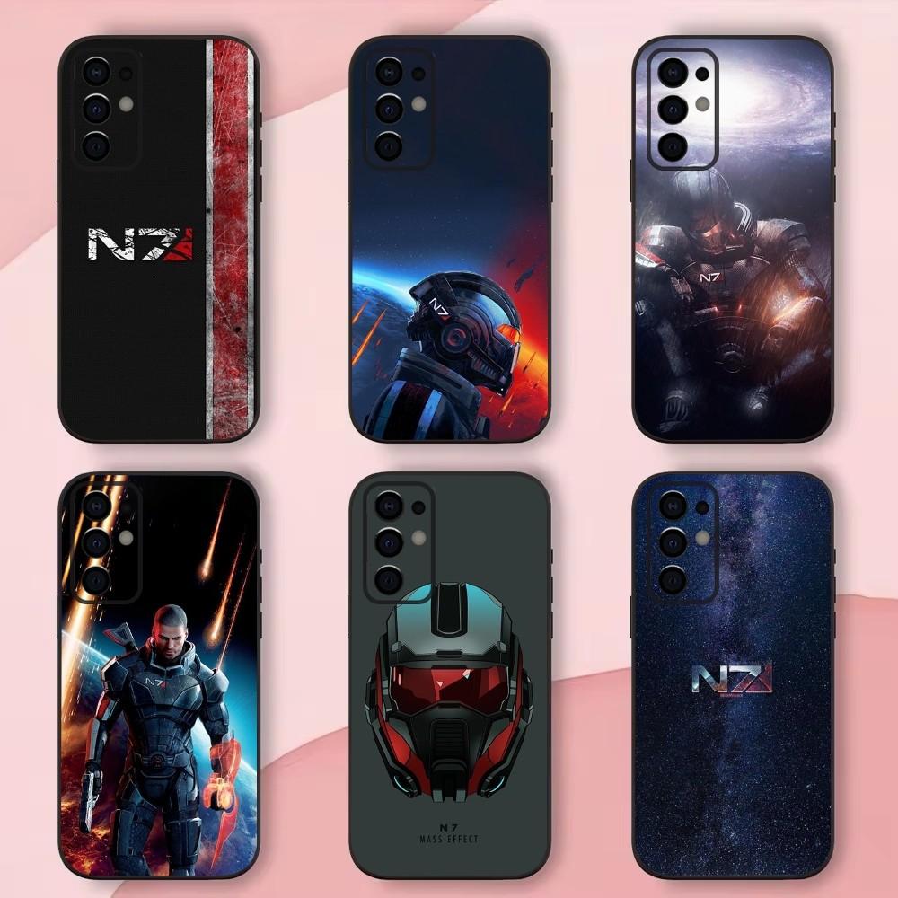 N7 M-Mass Effect Game Phone Case For Samsung S24,S21,S22,S23,S30,Ultra,S20,Plus,Fe,Lite,Note,10,9,5G Black Soft Shell