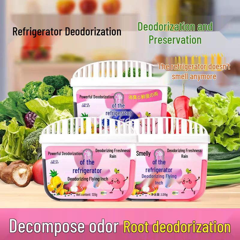 Two-Pack Refrigerator Deodorizer with Activated Carbon for Odor Removal and Purification