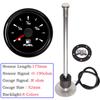 Waterproof 52mm Car Boat Fuel Gauge with 8 Colors Backlight for 0~190 Ohm Fuel Level Sensor for Boat Car Truck RV Customized