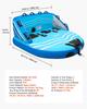 Towable Tubes for Boating, 3-Rider Inflatable Towable Tube for Boat to Pull, 231 kg Capacity Water Sports Boating Tubes - with Full Nylon Cover, Dual
