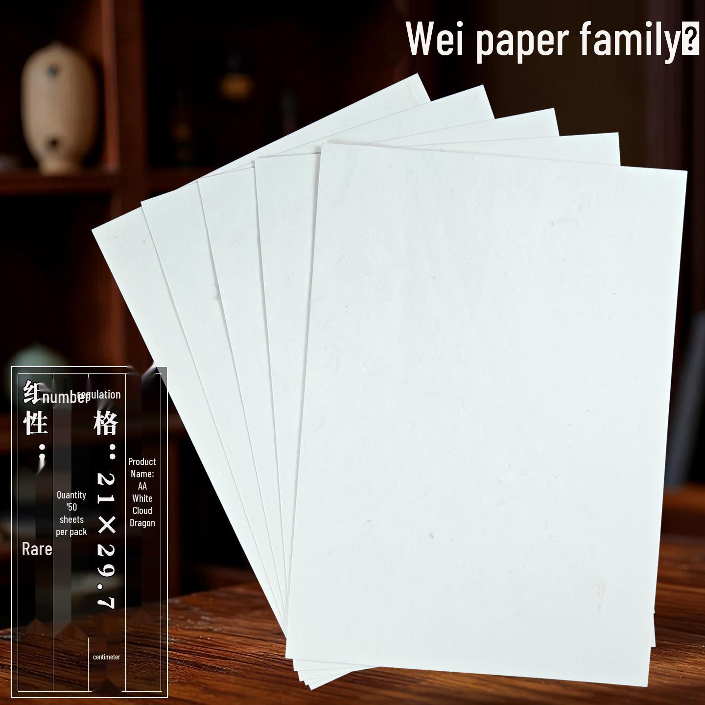 

Huijia A4 White Dragon Skin Paper for Calligraphy and Chinese Painting Creation A4 White Dragon