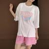 New ArrivalS Open Run Women S looSe FiT ShorT Sleeve T ShirT prinT Round Neck