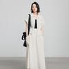 Chuyu Women's Workwear Style Shirt & Skirt Two-Piece Set