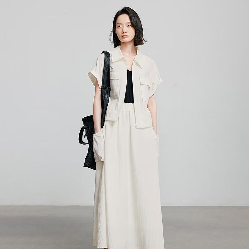 Chuyu Women's Workwear Style Shirt & Skirt Two-Piece Set