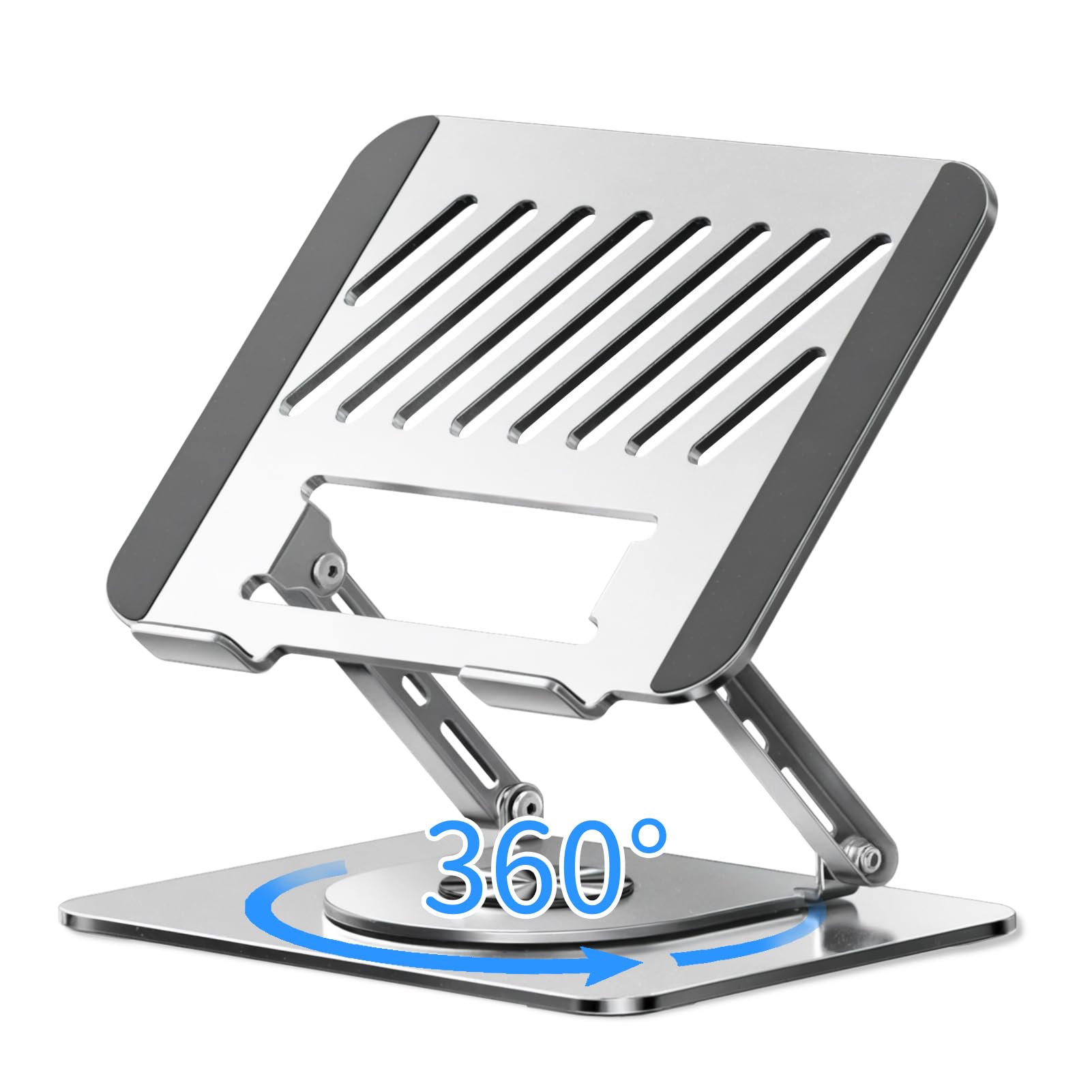 

Domstar Подставка для ноутбука с бесступенчатой регулировкой угла, эргономичная, улучшает теплоотвод, снимает боль в спине и совместима с ноутбуками и планшетами до 17 дюймов,