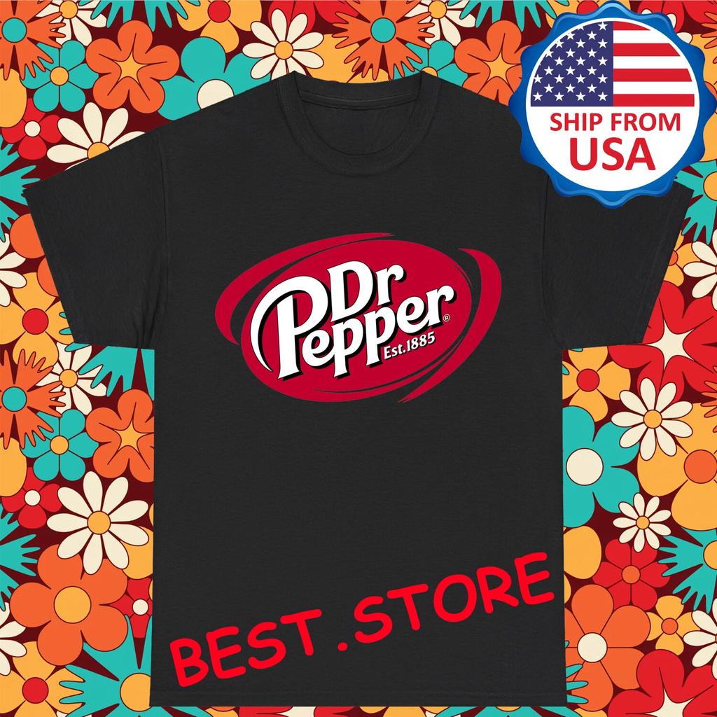 Dr. Pepper Men's Black Size S-5XL