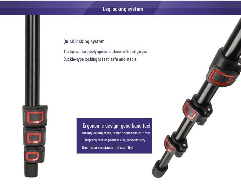 Portable Lightweight Aluminum Mobile Phone Camera Tripod for Professional Photography and Video