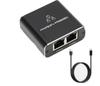 Gigabit RJ45 Network Splitter: 1-to-2 Connector for One-in-Two-out Network
