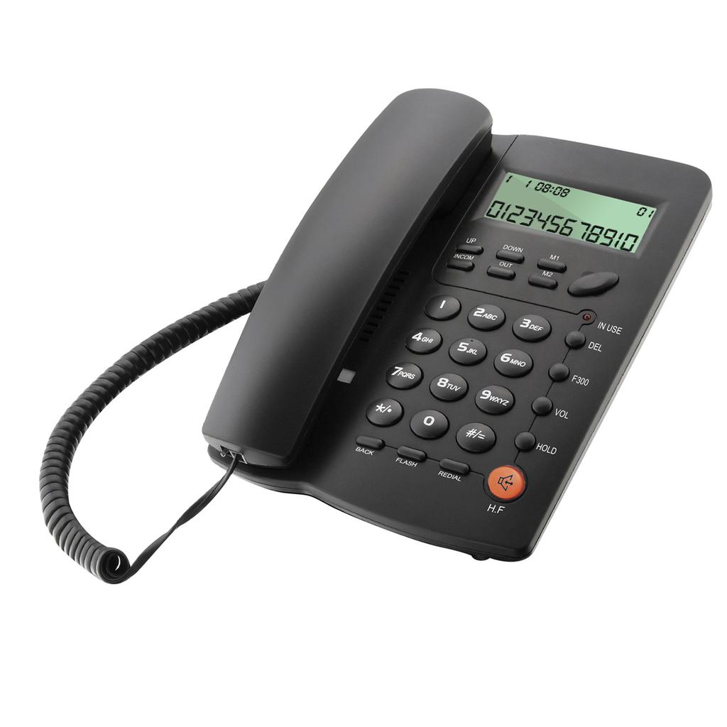Digital Corded Landline Phone One Click Dialing Hands-Free Feature Caller ID Quick Calling Intercom Phone For Home Office