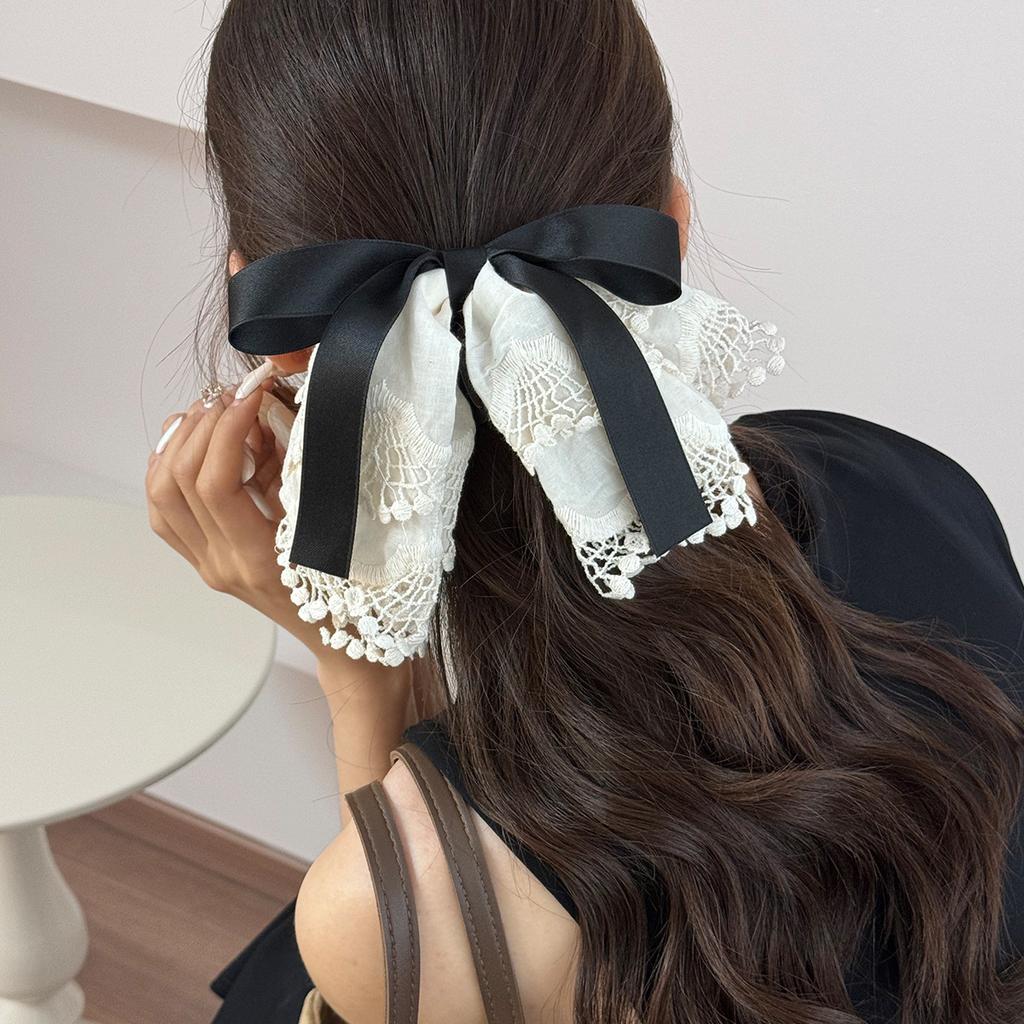 Korean hair accessories pins and clips for girls women bow Crab vintage popular trendy leading fashion kpop Ribbon  Designer