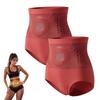 2pc High Waist Shaping Shorts Tummy Control Yoga Pants with Silicone Micro-Needle Design Seamless Compression Waist Trainer for Women