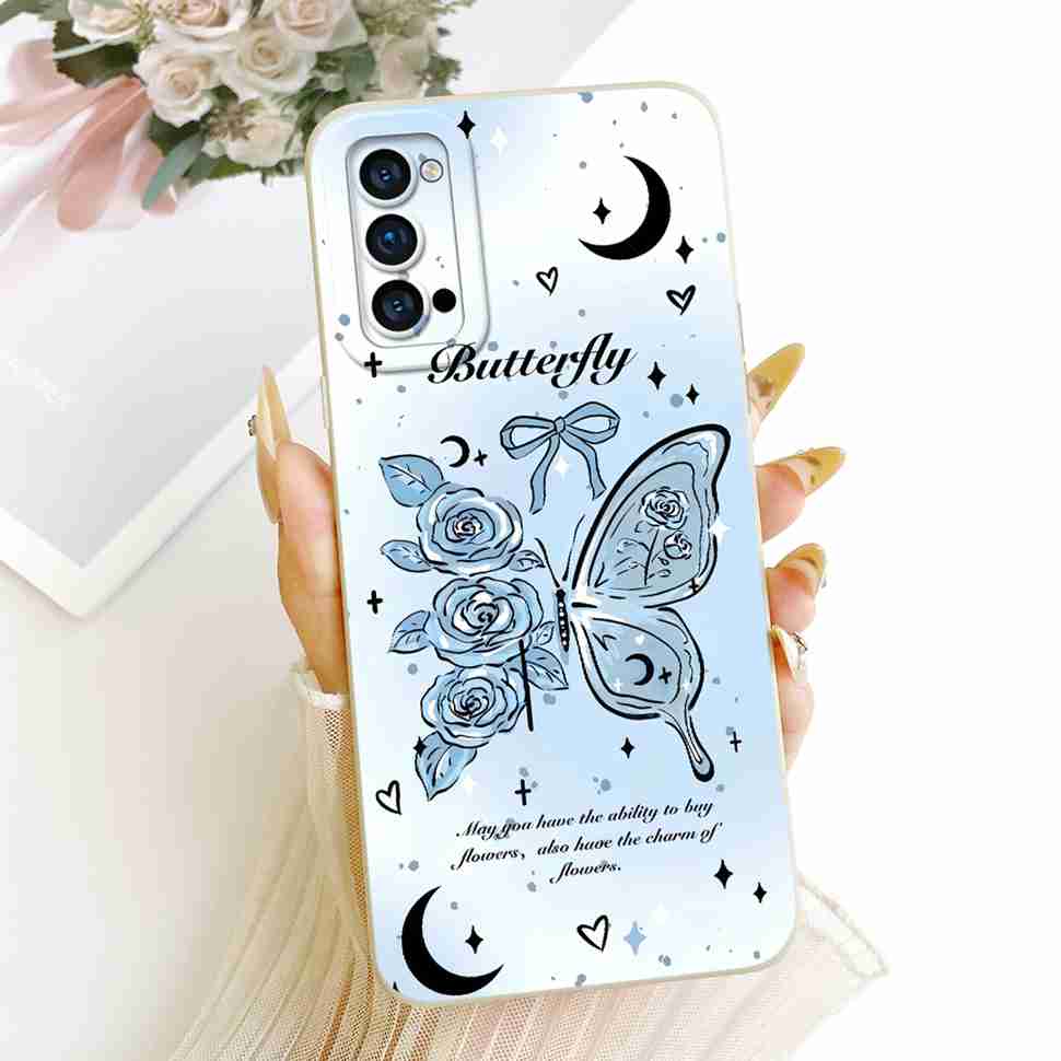 Cartoon For Oppo Reno4 5G PDPM00 Case Cute Rabbit Silicone Back Cover For Oppo Reno 4 reno4 5G PDPT00 CPH2091 Phone Shell Fundas