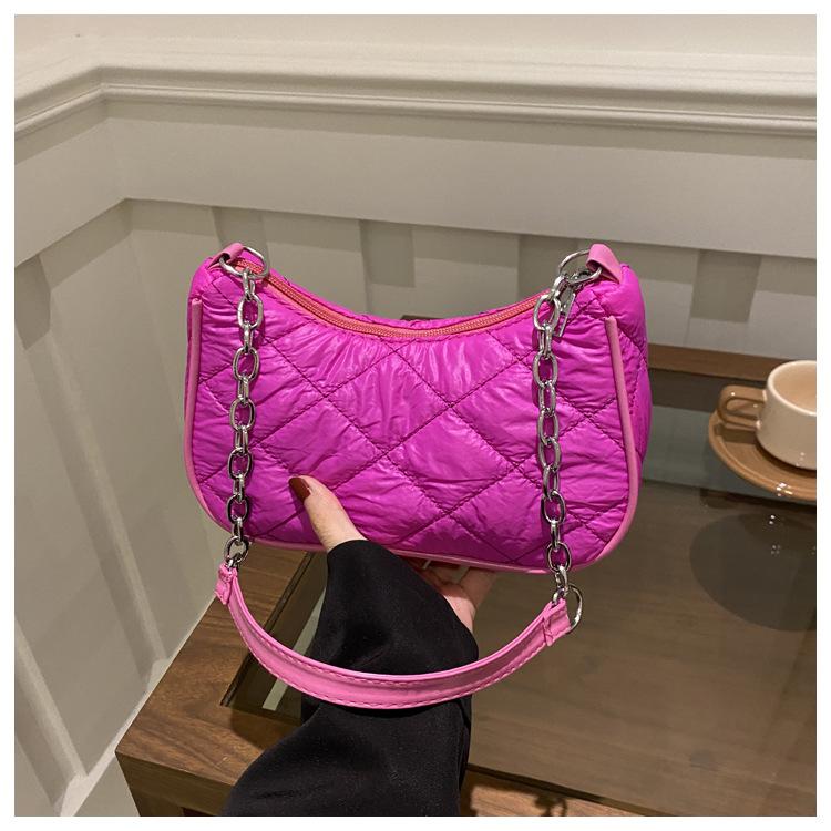 Popular Niche Design Bag Women's Versatile High-end Chain Shoulder Handbag Felt Armpit