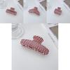 Vintage Plaid Series Red And White Hair Clamps For Women Handmade Pvc Fashion Accessories