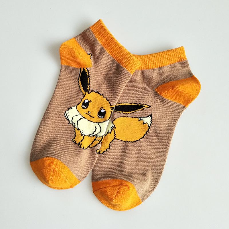 Anime  Pikachu Socks Cosplay Bulbasaur Eevee Cute Figure Doll Unisex Socks