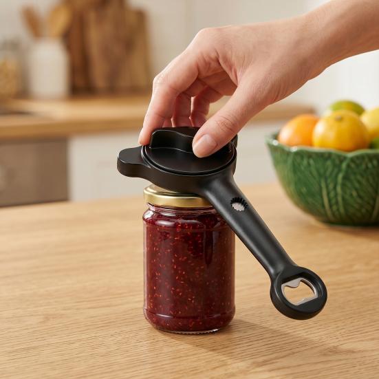 4-in-1 Jar Opener, Adjustable Jar Opener, Easy Grip Bottle Opener, Multi-function Lid Remover for Seniors & Arthritis