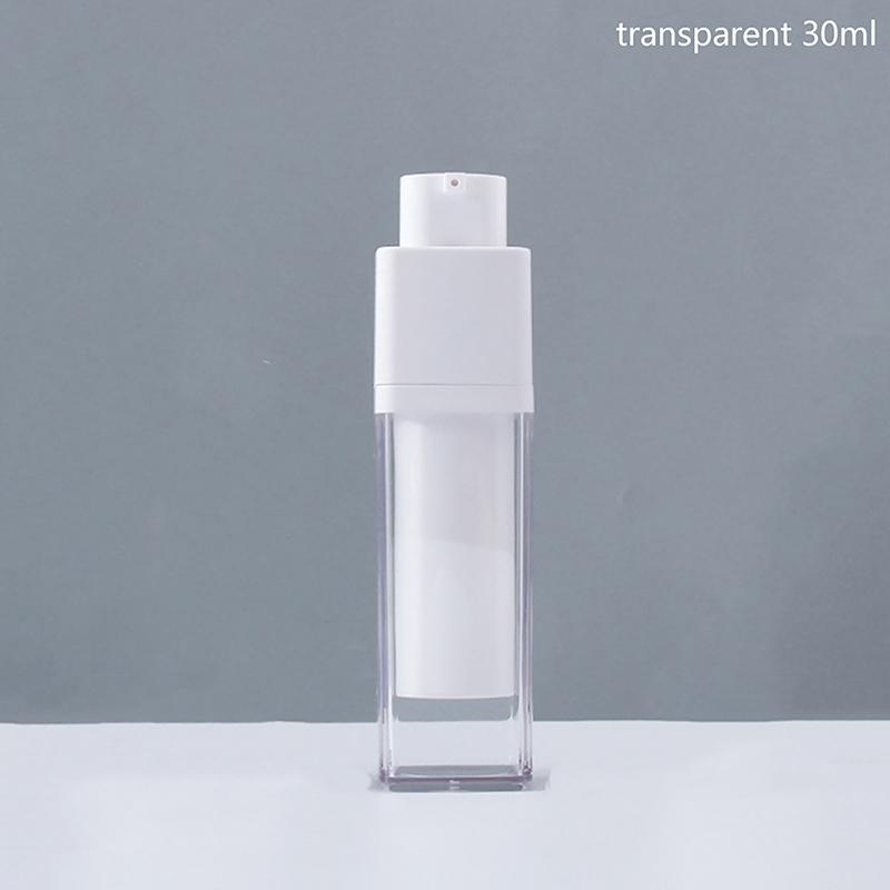 15Ml 30Ml 50Ml Airless Pump Rotate Cosmetic Container Frosted Double-Layer Thickened Square Lotion Empty Airless Bottle