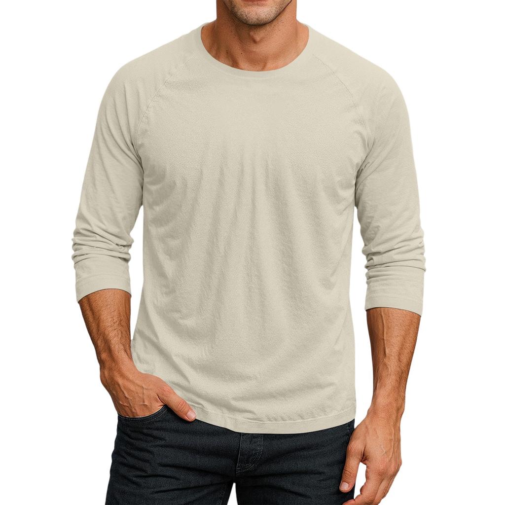 Men's Round Neck Plunger Sleeve T-Shirt Top