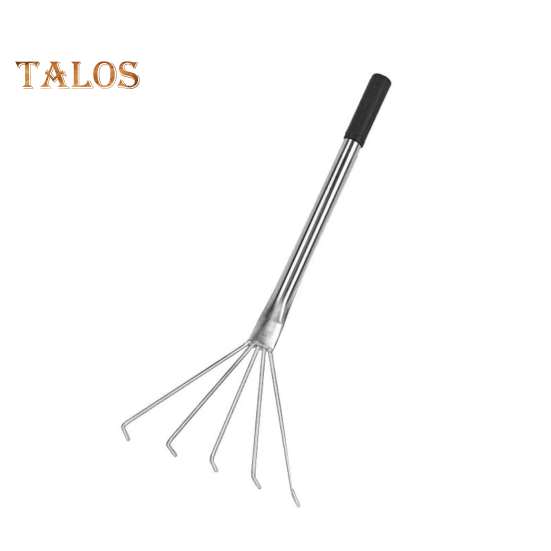 

Ручные грабли для прополки, ручные грабли из нержавеющей стали с 5 зубьями, прочные садовые грабли для обработки, рыхления почвы, разбрасывания мульчи 45cm Horizontal