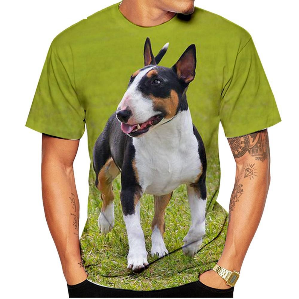 Men Women Children Summer Fashion Bulldog 3d Printing T-shirt Pet Dog Pattern Fashion Street Style Casual O-neck Clothing