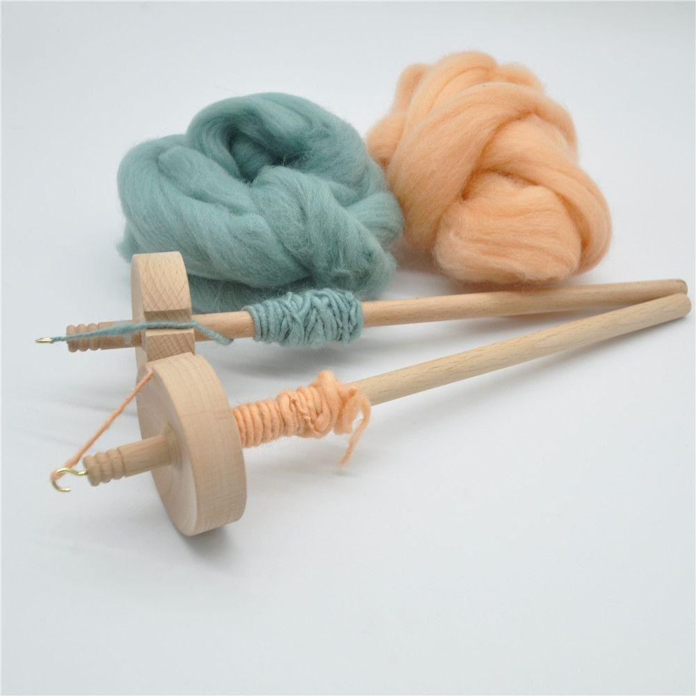 Sewing Accessories Hand Carved Yarn Winder Handmade Whorl Yarn Spin Drop Spindle  Beginners