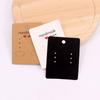 100Pcs Cards Kraft Packaging Earring Jewelry Supplies Storage Paperboard Display Hang Business Tag Decorations.
